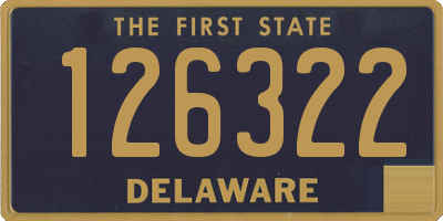 DE license plate 126322