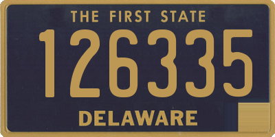 DE license plate 126335