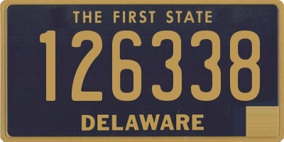 DE license plate 126338