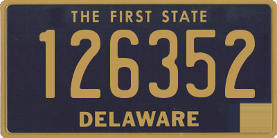 DE license plate 126352