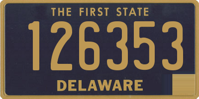 DE license plate 126353