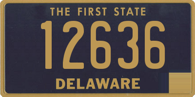 DE license plate 12636