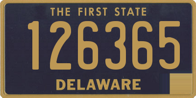 DE license plate 126365