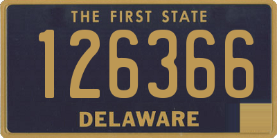 DE license plate 126366