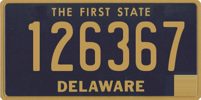 DE license plate 126367