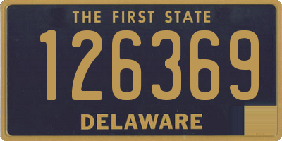 DE license plate 126369