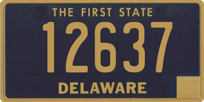 DE license plate 12637