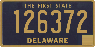 DE license plate 126372