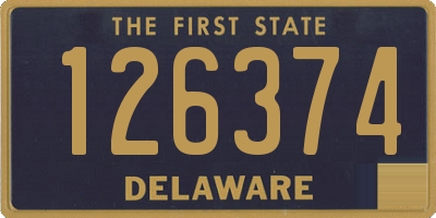 DE license plate 126374