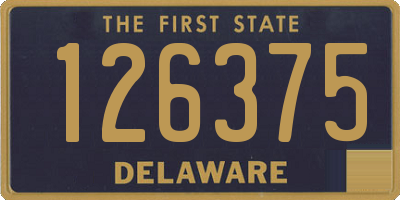 DE license plate 126375