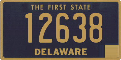 DE license plate 12638