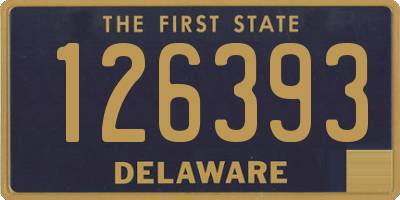 DE license plate 126393