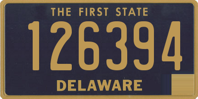 DE license plate 126394