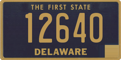 DE license plate 12640