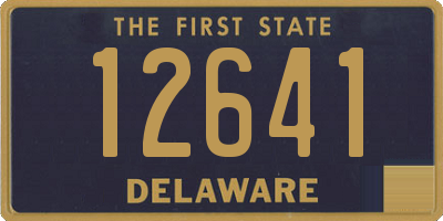 DE license plate 12641