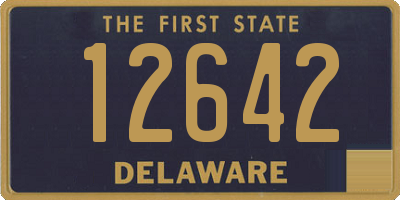 DE license plate 12642