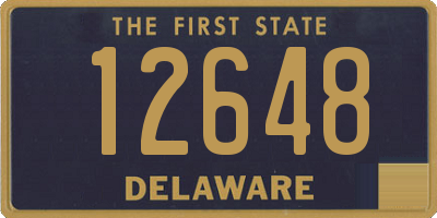 DE license plate 12648