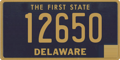 DE license plate 12650