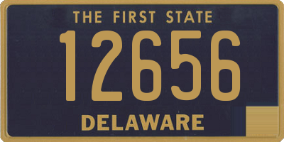 DE license plate 12656