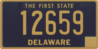 DE license plate 12659