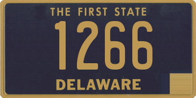 DE license plate 1266