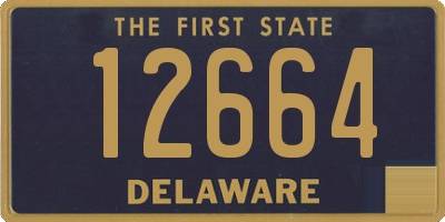 DE license plate 12664