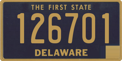 DE license plate 126701