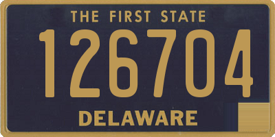 DE license plate 126704