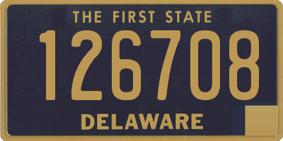 DE license plate 126708