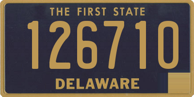 DE license plate 126710