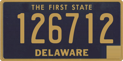 DE license plate 126712