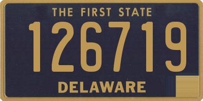 DE license plate 126719