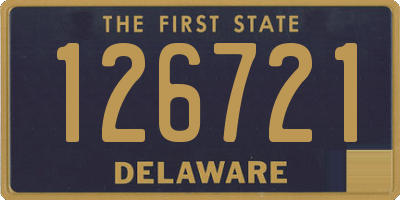 DE license plate 126721