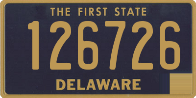 DE license plate 126726