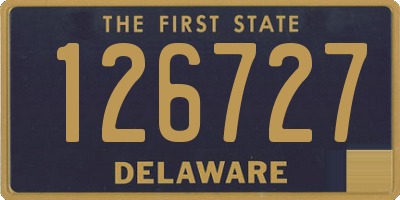 DE license plate 126727