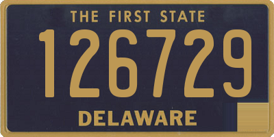 DE license plate 126729