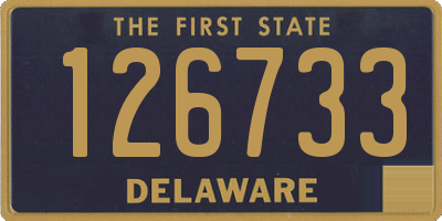 DE license plate 126733