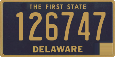 DE license plate 126747