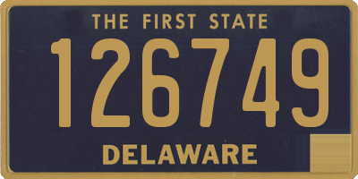 DE license plate 126749