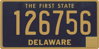 DE license plate 126756