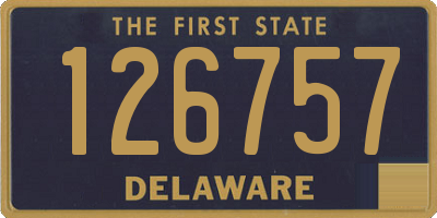 DE license plate 126757