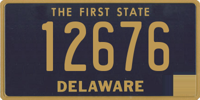 DE license plate 12676