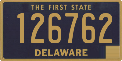 DE license plate 126762