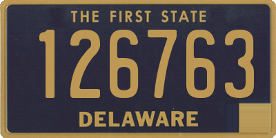 DE license plate 126763