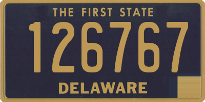 DE license plate 126767