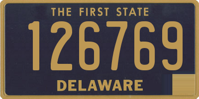 DE license plate 126769