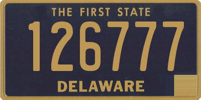 DE license plate 126777