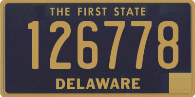 DE license plate 126778