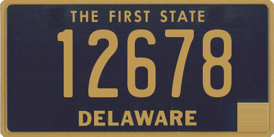 DE license plate 12678