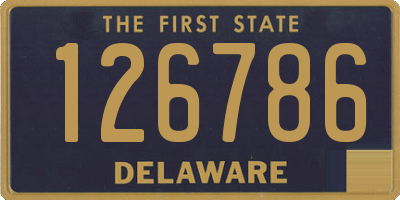 DE license plate 126786